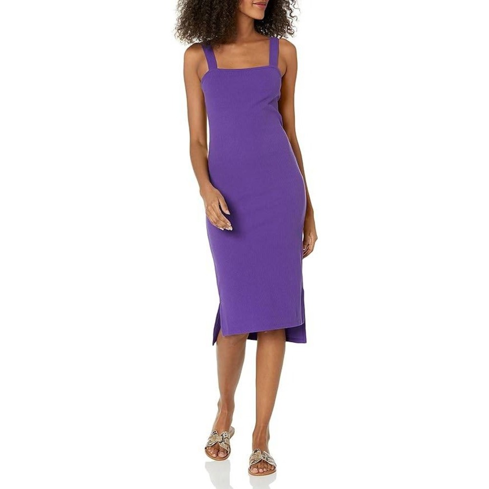 077 The Drop Amelia Dress Ribbed Knit Midi Bodycon (Large, NWT)